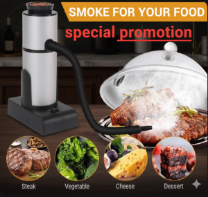 [SG Stock] Premium Smoking Gun Gift Set with Dome Lid & Cocktail Cover | 4 Flavors Wood Chips Included | Portable Food Smoker for Meat Drinks