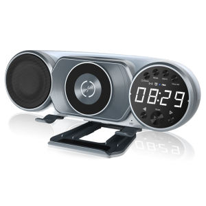 Multi-function 10W Wireless Charger Fast Charging Stand Home Decoration RGB Light BT Speaker Alarm Clock