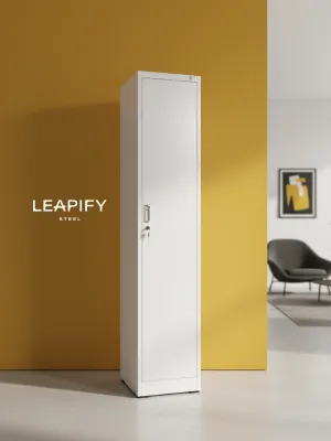 SIMON - 1-door Steel Cabinet by Leapify Steel - Heavy-duty Cleaning Cabinet and Wardrobe