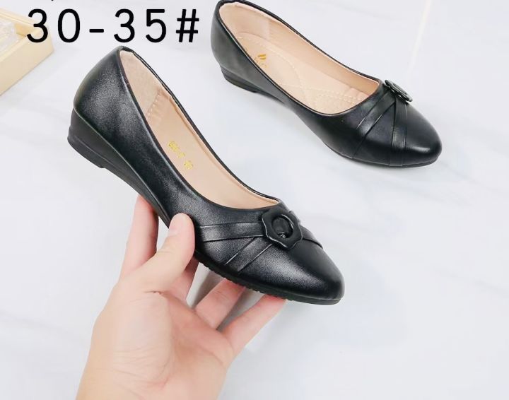 Shopee College Black Shoes For Girl Black Shoes/School Shoes