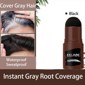 Natural Plants White Hair Disposable One-Time Hair Dye Stick Modify Pen Brush Wax Quickly Cover White Hair Color Stick Cream Portable Magic Wand Elderly Pregnant Women Men