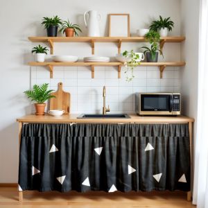 Berkah Saluyu - Gorden Kolong/Korden Kolong/Gorden Kolong Dapur/Motif Minimalis