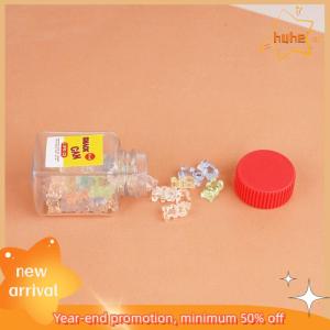 huhe 10Pcs 1 12 Dollhouse Simulation Snack Jar Candy Jars Model Dollhouse Miniature Kitchen Empty Bottles Decoration Pretend Play Toy