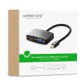 DÂY CHUYỂN ĐỔI UGREEN 10439 MINI DISPLAYPORT TO HDMI+ VGA. 