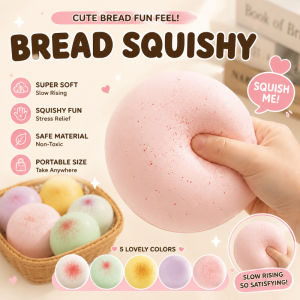 Soft Bread Taro Bun Squishy Toy Slow Rising Kawaii Squeeze Toy Stress Relief Sensory Fidget Decompression Toy for Kids Adults Home Office