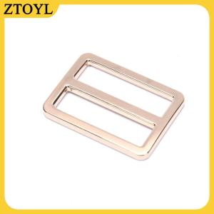 ZTOYL Hình chữ nhật kim loại Tri lướt Ba lô dây đeo điều chỉnh túi khóa Vải trượt khóa