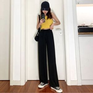 MONZON Quần Ống Loe Siêu Nhỏ Thể Thao Màu Xám Quần Tôn Dáng Tôn Dáng Cạp Cao Mùa Xuân Thu Cho Nữ Quần Thể Thao Kiểu Mỹ