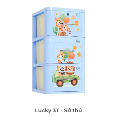 Tủ nhựa quần áo 4 tầng Lucky Qui Phúc