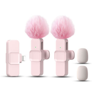 ไมโครโฟนไร้สาย K9 แบบหนีบปกเสื้อ ไมค์คู่ ตัดเสียงรบกวน เสียบแล้วใช้งานได้ทันที ใช้ได้กับ iPhone/Type-C สำหรับวิดีโอ ไลฟ์สด หรือสอนออนไลน์