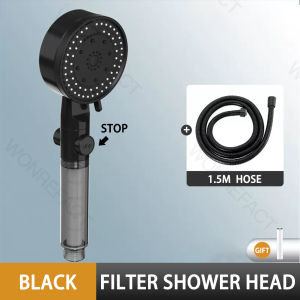 Massage Shower Head 10-mode High-pressure Water-saving Handheld Bathtub Brush Shower Head