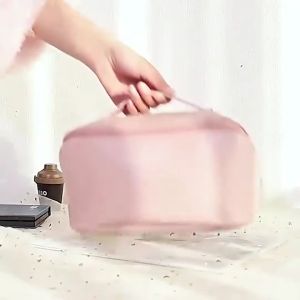 Pillow Cosmetic Bag 💄 风琴枕头化妆包 Beg Kosmetik Beg Solek Wanita Large Capacity Makeup Bag Travel Storage Bag Portable Waterproof