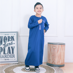 Jubah Anak Laki-Laki Bordir Lengan Panjang Terbaru Gamis Anak Cowok Usia 1-14 Tahun Kawan Muslim