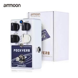 [ammoon]【HOT SALE】POCKVERB Reverb & Delay Guitar Effect Pedal 7 Reverb Effects + 7 Delay Effects With Tap Tempo Function True Bypass
