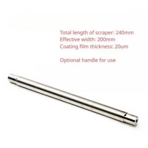 Cornerr Upgrade Version Wire Bar Wire Rod Coater Wet Film Applicator Scraper Effective Coating Width 200mm J6H9P