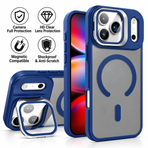ELEVEN 2 Magnetic Phone Case for iPhone 18 17 Air 16 15 14 13 12 11 Pro Max | HD Camera Lens Glass Kickstand | Shockproof Anti-Scratch Full Protection Cover