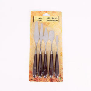 5pcs Pisau Palet Lukis Besi Spatula Lukis Painting Knife Pisau Palet Lukis