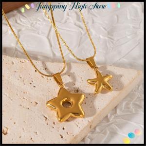 【Jumpping】 สร้อยคอจี้แฟชั่นมหาสมุทรสำหรับผู้หญิงผู้หญิงเครื่องประดับสร้อยคอรูปปลาดาวทำจากสเตนเลสสตีลสร้อยคอรูปปลาดาว