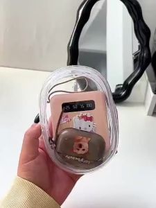 Clear Cable Storage Box Data Cable Organizer Charger Cord Holder Earphone Headset Travel Case Portable Electronic Accessories
