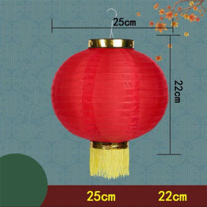 2Pcs Chinese New Year Round Folding Tassel Lantern Decorations DIY Portable Red Lantern Pendant for Home Spring Festivel Wedding Hotel Party