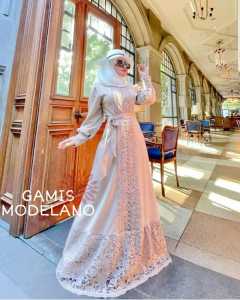 GAMIS MODELANO / FASHION MUSLIM WANITA / GAMIS KONDANGAN /PAKAIAN MUSLIMAH / BISA COD
