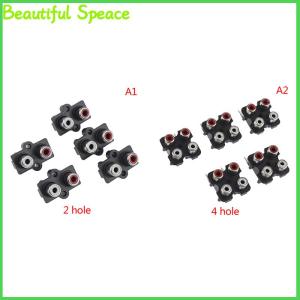 Beautiful ช่องเสียบสัญญาณเสียงสเตอริโอตัวเมีย RCA ช่องเสียบ2 4 5ชิ้นช่องเสียบช่องเสียบสัญญาณเสียง