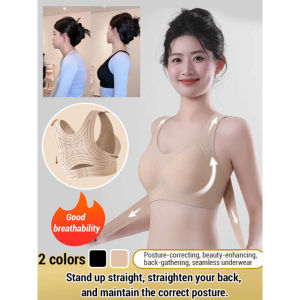 ✅Posture/Seamless✅ Adjustable Posture Bra/Womens Seamless Underwear【Invisible Comfort Fit】 Soft Fabric/Invisible DesignPosture Correction SupportDaily Wear/Office Lady Suitable可调节文胸/女士隐形胸罩塑形矫正无缝