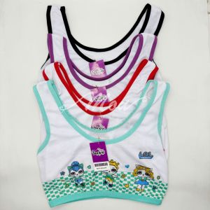 Mou - 3pc 6pc Miniset anak Katun perempuan Remaja motif Karakter lucu  LOL usia 9-13 Tahun ( SD-SMP)