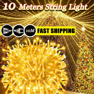10M 100Led Lampu Raya hari raya lights Fairy String Lights Outdoor Fairy Lights IP65 Waterproof Fairy Light for Wedding Hari Raya Decoration 2024