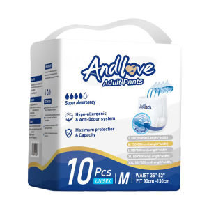 ANDLOVE Adult Diapers Pants M/L/XL/XXL (10pcs/1pack) Care Adult Diaper Pull-up Pants leak-proof