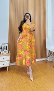 DASTER MAURA BATIK CAP RAYON GRADE A BUSUI RESLETING DEPAN RAYON PREMIUM TERBARU BISA COD