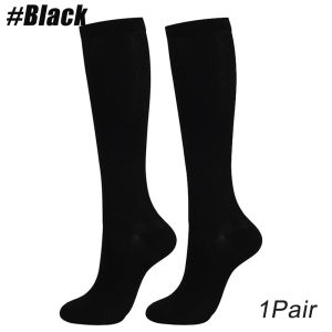 1Pair Copper Calf Compression Socks Men Women Anti Fatigue Leg Pain Relief Knee High Stockings 20-30 MmHg for Medical Athletic Nursing Cycling Running Hiking Flight