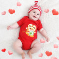 2025 Snake Year Cute Climbing Clothes CNY 福 Cartoon Design Pure Cotton Romper 吉祥 Baby Red Jumpsuit New Year Gift 新年快乐. 