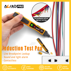 AumoPro Bút Dò Điện Áp Liên Tục Có Báo Động Âm Thanh Và Ánh Sáng Máy Kiểm Tra Điện Áp AC/DC Cảm Ứng Không Tiếp Xúc Bút Điện Nhỏ Gọn Đa Năng Bút Tra Cứu Điểm Ngắt Dòng Không Tiếp Xúc VD806 Điện Áp