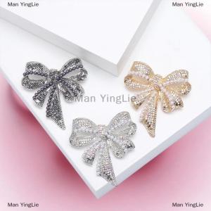 [COD] Man YingLie Vintage Fashion Pearl Rhinestone Bowknot Brooches For Women Clothing Coat Corsage Accessries Gifts