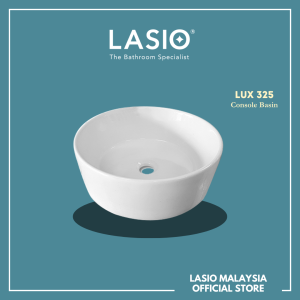 LASIO Round Ceramic Console Basin LUX 325 | Basin Sinki Besen Tandas