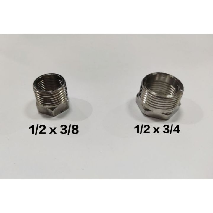 Bushing reducer stainless (1/2x3/8, 1/2x3/4) | Lazada PH