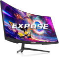 EXPOSE Gaming Monitor 165hz Curved 4k display computer monitor 27/24 inch Frameless Full Screen 1MS HDMI/DP/VGA Warranty 10 Years. 