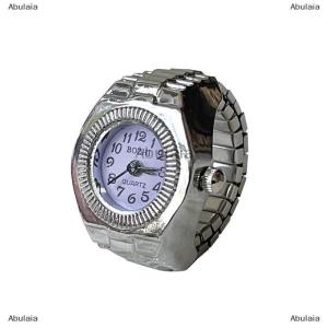 [COD] Abulaia Vintage Rings Punk Quartz Watch Rings for Couple Women Man Hip Hop Cool Elastic Stretchy Watch Finger Rings Individuality Hip-hop Accessories