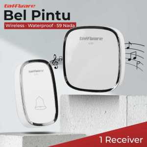 COD Taffware Bel alarm Pintu tanpa kabel jarak jauh suara kencang Wireless Waterproof 59 Nada -A101