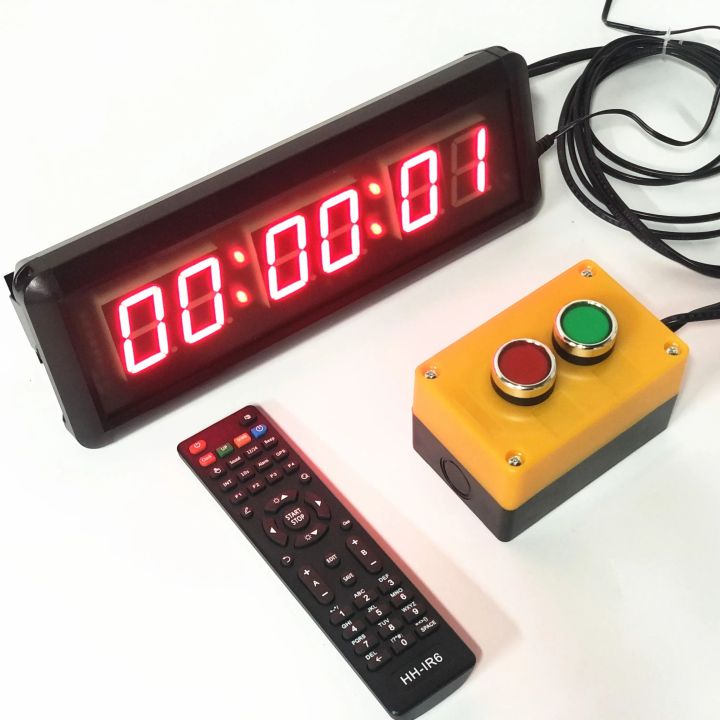 LED Countdown Timer Stopwatch With Big Button and Wireless Remote ...