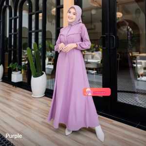 GAMIS POLOS WANITA TERBARU GAMIS CRINKLE AIRFLOW PREMIUM DRESS WANITA DEWASA  / GAMIS BUSUI FRENDLY BASIC DRESS S - XXL