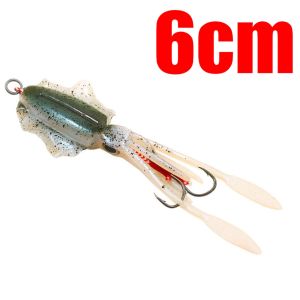 Umpan Cumi Mini Karet Lentur Realis Dengan Mata Kail Assist Hook Pancing