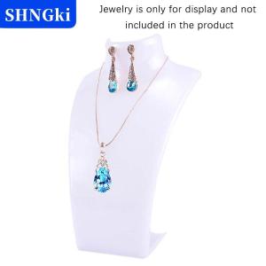 SHNGki Mannequin Bust Trang Sức Hiển Thị Giá Vòng Cổ Hiển Thị Chủ Trang Sức Tổ Chức Cho Tai Stud Bông Tai Đứng Chuỗi Vòng Cổ