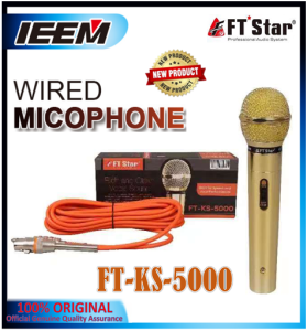 【IEEM】Heavy Duty Quality FTstar FT- KS-5000 Wired Microphone ( Original MICROPHONE]