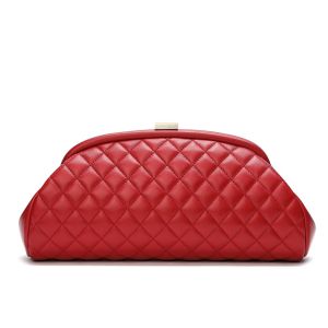 HOPE ROZA (previously ROSA) - LOVERS Women Leather Clutch Purse - Genuine Luxury Leather Handbag for Women Womens Purse - Red