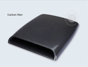 CITALL Black / White / Grey 1pc Car Universal 4x4 Air Flow Intake Hood Scoop Vent Bonnet Decorative Cover Decal