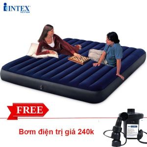(TẶNG BƠM ĐIỆN) Đệm hơi INTEX công nghệ mới 1m83 64755