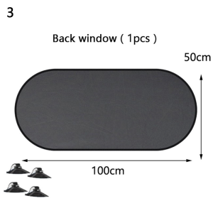 【ACEKOGO】1 and 5PCS Car Mesh Sunshade Foldable Car Side Rear Window UV Protection Auto Sun Visor Curtain