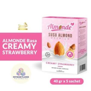 ALMONDE PREMIUM ALMOND Susu Almond Milk Yummys | Asi Booster | Untuk Program Hamil Hingga Usia Kehamilan 6 bulan | Kandungan Asam Folat | Almond Premium