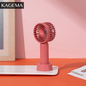 KAGEMA Mini Portable USB Rechargeable Stand Electric Fan Handheld Fan 3 Speed Table Fan Kipas Meja Murah Mini
